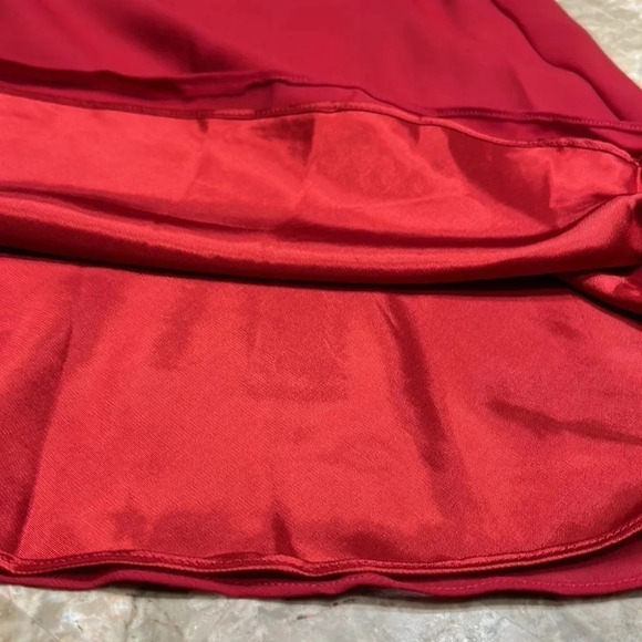 Y2K MICHEALANGELO dress size 6.NWT, red,maxi,fitted,lined,classy,spaghetti strap - Picture 13 of 16